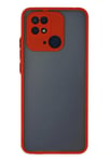 Mey İthalat®   Redmi 10C Kılıf Montreal Silikon Kapak - Kırmızı