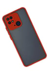 Mey İthalat®   Redmi 10C Kılıf Montreal Silikon Kapak - Kırmızı