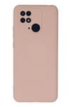 Mey İthalat®   Redmi 10C Kılıf Nano içi Kadife Silikon - Pudra