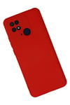 Mey İthalat®   Redmi 10C Kılıf Nano içi Kadife Silikon - Kırmızı