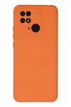 Mey İthalat®   Redmi 10C Kılıf Nano içi Kadife Silikon - Turuncu