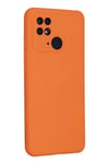 Mey İthalat®   Redmi 10C Kılıf Nano içi Kadife Silikon - Turuncu