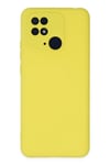 Mey İthalat®   Redmi 10C Kılıf Nano içi Kadife Silikon - Sarı