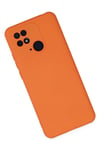 Mey İthalat®   Redmi 10C Kılıf Nano içi Kadife Silikon - Turuncu
