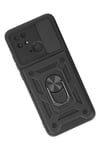 Mey İthalat®   Redmi 10C Kılıf Pars Lens Yüzüklü Silikon - Siyah