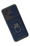 Mey İthalat®   Redmi 10C Kılıf Pars Lens Yüzüklü Silikon - Lacivert