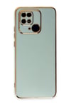 Mey İthalat®   Redmi 10C Kılıf Volet Silikon - Açık Yeşil
