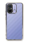 Mey İthalat®   Redmi 12C Kılıf  Lensli Silikon - Gold