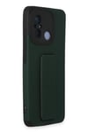 Mey İthalat®   Redmi 12C Kılıf Mega Standlı Silikon - Yeşil