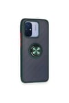 Mey İthalat®   Redmi 12C Kılıf Montreal Yüzüklü Silikon Kapak - Yeşil