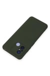 Mey İthalat®   Redmi 12C Kılıf Nano içi Kadife Silikon - Koyu Yeşil