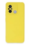 Mey İthalat®   Redmi 12C Kılıf Nano içi Kadife Silikon - Sarı