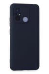 Mey İthalat®   Redmi 12C Kılıf Nano içi Kadife Silikon - Lacivert