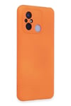 Mey İthalat®   Redmi 12C Kılıf Nano içi Kadife Silikon - Turuncu