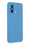 Mey İthalat®   Redmi 12C Kılıf Nano içi Kadife Silikon - Mavi