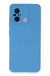 Mey İthalat®   Redmi 12C Kılıf Nano içi Kadife Silikon - Mavi