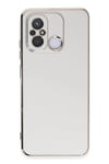 Mey İthalat®   Redmi 12C Kılıf Volet Silikon - Beyaz