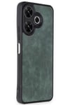 Mey İthalat®   Redmi 13 4G Kılıf Aras Deri Kapak - Koyu Yeşil