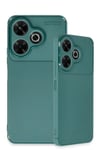 Mey İthalat®   Redmi 13 4G Kılıf Auto Focus Karbon Kapak - Koyu Yeşil