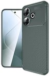 Mey İthalat®   Redmi 13 4G Kılıf Auto Focus Karbon Kapak - Koyu Yeşil