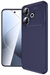 Mey İthalat®   Redmi 13 4G Kılıf Auto Focus Karbon Kapak - Lacivert