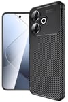 Mey İthalat®   Redmi 13 4G Kılıf Auto Focus Karbon Kapak - Siyah