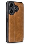 Mey İthalat®   Redmi 13 4G Kılıf Flip Cover - Taba