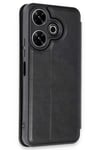 Mey İthalat®   Redmi 13 4G Kılıf Flip Cover - Siyah