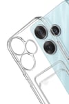 Mey İthalat®   Redmi 13 4G Kılıf Kart Şeffaf Silikon - Şeffaf