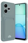 Mey İthalat®   Redmi 13 4G Kılıf Kelvin Kartvizitli Silikon - Açık Yeşil