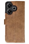 Mey İthalat®   Redmi 13 4G Kılıf Trend S Plus Kapaklı Kılıf - Taba
