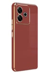 Mey İthalat®   Redmi 13 4G Kılıf Volet Silikon - Kırmızı