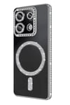 Mey İthalat®   Redmi 13C Joke Simli Magneticsafe Kılıf - Gümüş