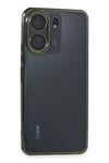 Mey İthalat®   Redmi 13C Kılıf  Lensli Silikon - Yeşil