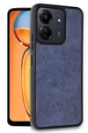 Mey İthalat®   Redmi 13C Kılıf Aras Deri Kapak - Lacivert