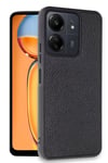 Mey İthalat®   Redmi 13C Kılıf Aras Deri Kapak - Siyah