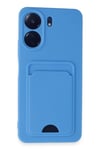 Mey İthalat®   Redmi 13C Kılıf Kelvin Kartvizitli Silikon - Mavi