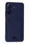 Mey İthalat®   Redmi 13C Kılıf Kelvin Kartvizitli Silikon - Lacivert
