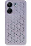 Mey İthalat®   Redmi 13C Kılıf Petek Silikon Kapak - Lila