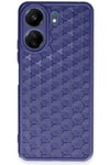 Mey İthalat®   Redmi 13C Kılıf Petek Silikon Kapak - Lacivert