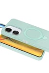 Mey İthalat®   Redmi 13C Regal Magsafe Standlı Kapak - Su Yeşili