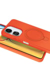 Mey İthalat®   Redmi 13C Regal Magsafe Standlı Kapak - Turuncu