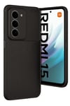 Mey İthalat®   Redmi 15 4G Auto Focus Karbon Kapak - Siyah