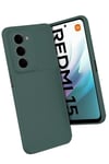 Mey İthalat®   Redmi 15 4G Auto Focus Karbon Kapak - Koyu Yeşil