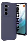 Mey İthalat®   Redmi 15 4G Auto Focus Karbon Kapak - Lacivert