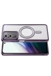 Mey İthalat®   Redmi 15 4G Joke Simli Magneticsafe Kılıf - Derin Mor