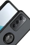 Mey İthalat®   Redmi 15 4G Montreal Yüzüklü Silikon Kapak - Siyah