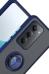 Mey İthalat®   Redmi 15 4G Montreal Yüzüklü Silikon Kapak - Lacivert