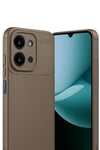 Mey İthalat®   Redmi 15C 4G Auto Focus Karbon Kapak - Kahverengi