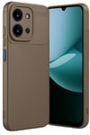 Mey İthalat®   Redmi 15C 4G Auto Focus Karbon Kapak - Kahverengi
